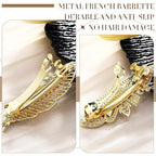 Geyoga 6 Pieces Vintage Hair Barrettes for Women Retro Flower French Pearl Crystal Rhinestones Clips Hair Pins for Women Styling Accessories(Novelty Style)