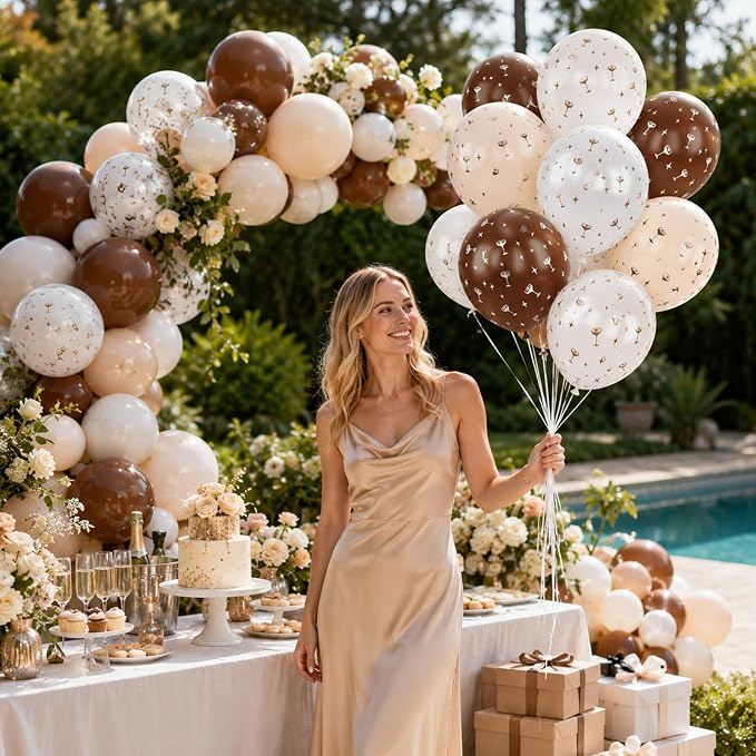 Brown Balloons, for Girls Birthday Wedding Party Decorations - Image 7