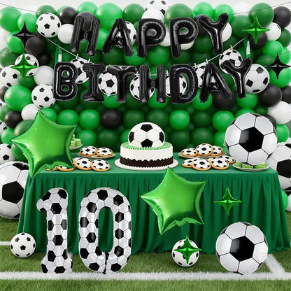 40 Inch Soccer Number 10 Balloon Set, Soccer Birthday Party Decorations | - Image 3