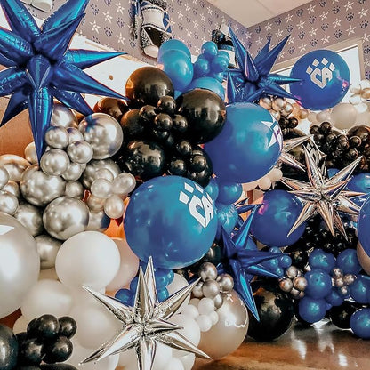 PartyWoo Navy Blue Star Spike Balloon Arch Kit 110pcs Different Sizes | 18 12 - Image 7