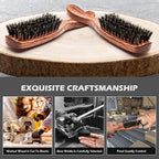 Hair Brush for Men, 100% Boar Bristle Hair Brush for Men Women’s Hair Smoothing, Styling, Detangling, Moisturizing, Adding Shine, Improving Blood Circulation, Promoting Hair Growth