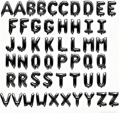 52 Pcs Black Letter Balloons, Custom 2 Set A-Z Set - Image 2
