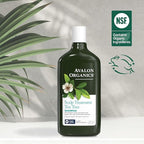 Avalon Organics Scalp Treatment Tea Tree Shampoo, Encourages Scalp Well-Being and Leaves Hair Soft, 11 Fluid Ounces