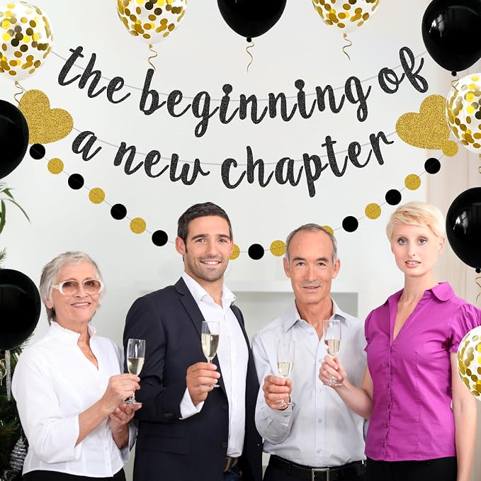 The Beginning of a New Chapter Banner Funny Going Away Party Graduation Happy - Image 8