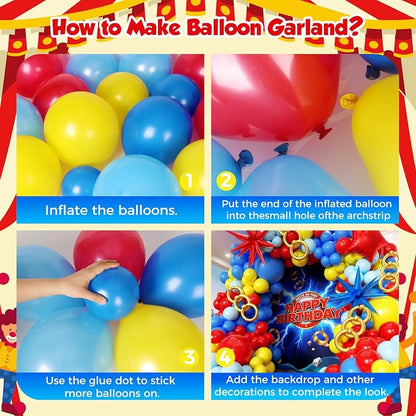 Cartoon Balloon Garland Arch Kit 171pcs - Image 3