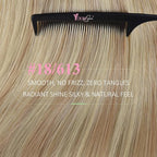 YoungSee Tape in Hair Extensions Human Hair Blonde Highlight Seamless Tape-in Hair Extensions Human Hair Light Blonde with Strawberry Blond Tape Extension Real Hair for Girls 14 Inch 20pcs 50g