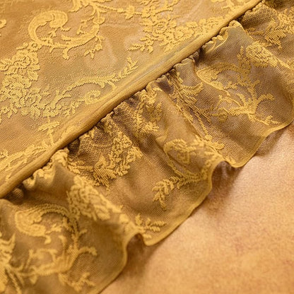 Deeprove Sheer Lace Curtains Gold 96 Inches Long - Image 5