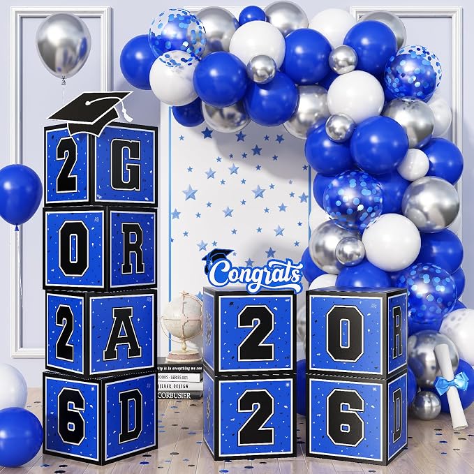 Blue Graduation Decorations 2026 by Froova