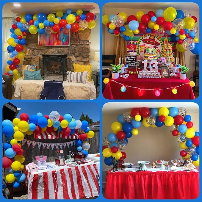 Balloons Red Blue Yellow, 12 Inch Primary Color Helium Balloons - Image 7