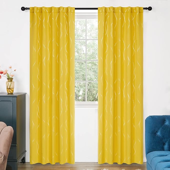 Deconovo Blackout Back Tab Curtains - Image 2