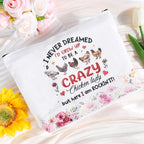Keluna Chicken Gifts for Women - Chicken Lover Essetials Gifts for Female Friends Sister Daugher Lady Boss Coworker, Birthday Christmas Valentines Mothers Makeup Bag Socks Keychain Tumbler Cup