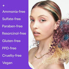 Hally Hair Temporary Hair Color, Shade Stix (Purple) - Hair Makeup Accessories for Kids, Teens & Adults - 12 ml Washable Hair Chalk & Dye for Festivals, Sporting Events & Parties
