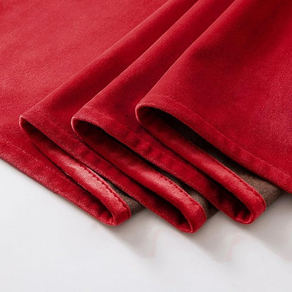 MIULEE Velvet Curtains Christmas Red 52 x 72 Inch Length Set of 2 | Grommet - Image 7