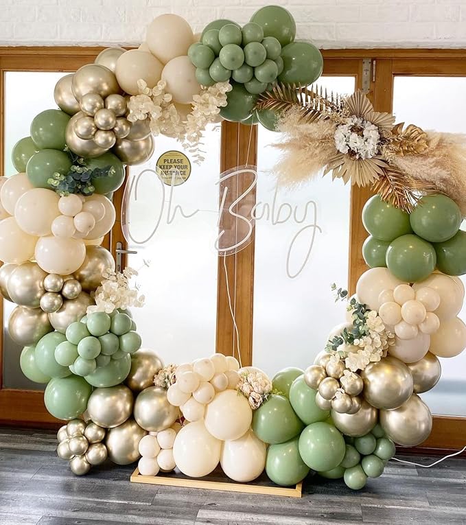 Sage Green Balloons Arch Kit - Image 6