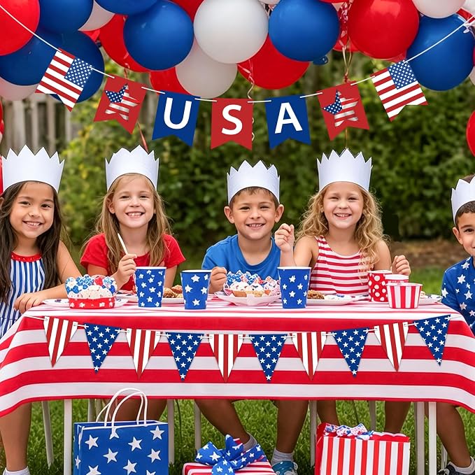 USA Banner 4th of July Patriotic Banner Red Blue Star and Stripes American - Image 8