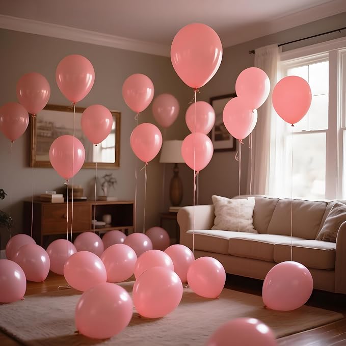 110pcs Dusty Pink Balloon 12 Inch, Brush Pink Latex Balloons - Image 8