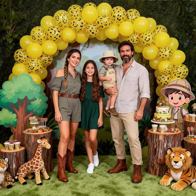 Gold Cheetah Print Balloons, 12 Inch Safari Animal Leopard Print Latex Helium - Image 3