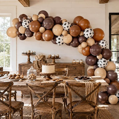 Brown Cow Print Balloons - Image 7