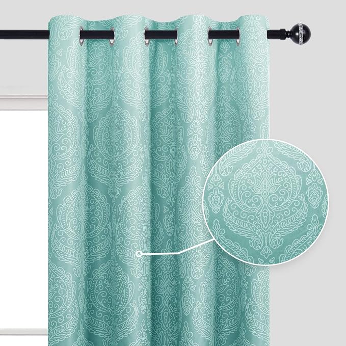 DWCN Ombre Blackout Curtains for Bedroom - Image 2