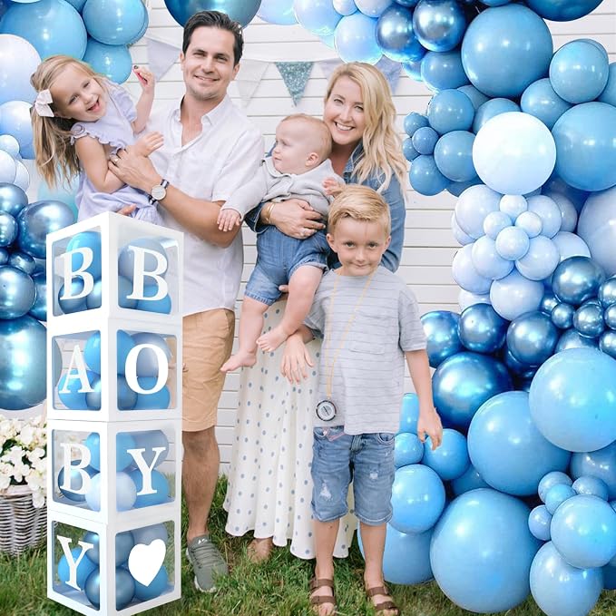 DataMoon Blue Baby Shower Decorations - Image 2