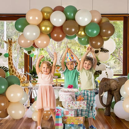 BAUANOOY Green and Brown Balloons - Image 4