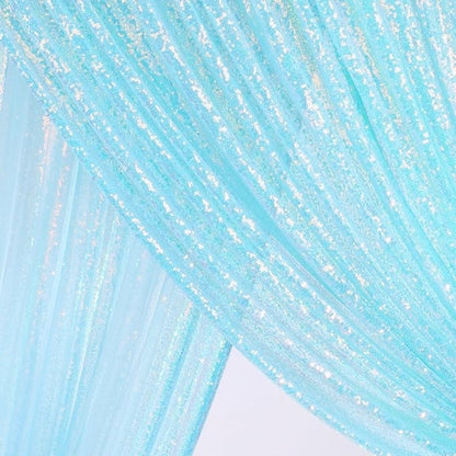 Blue Iridescent Backdrop Curtain - Image 7