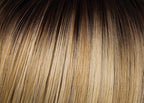 Hairuwear Hairdo Trendy Fringe and Bun Hairpiece With Fashionable Bangs and Side Piece, SS14/88 Rooted Golden Wheat