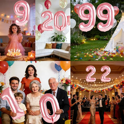 40 Inch Number 99 Balloons for 99th Birthday Party Decorations, 0-100 Jewelry - Image 7