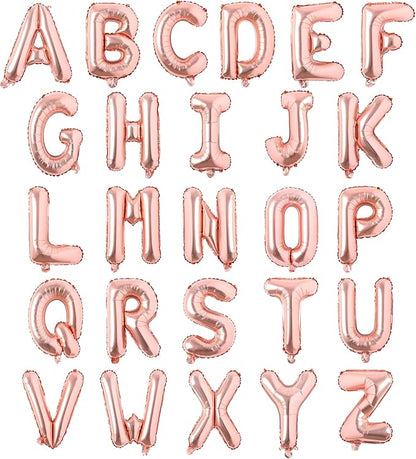 Letter Balloons 16 Inch Mylar Foil Alphabet Letter A-Z Balloons Set by LIOZEOKUN