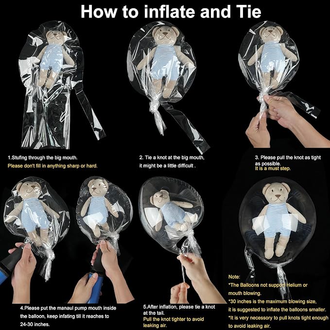 Large Clear Balloons for Stuffing - Image 3