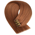 YoungSee Clip in Human Hair Extensions Copper 22inch Human Hair Extensions Clip ins Copper Hair Extensions Real Human Hair Clip ins Long Straight Hair 120g 7pcs