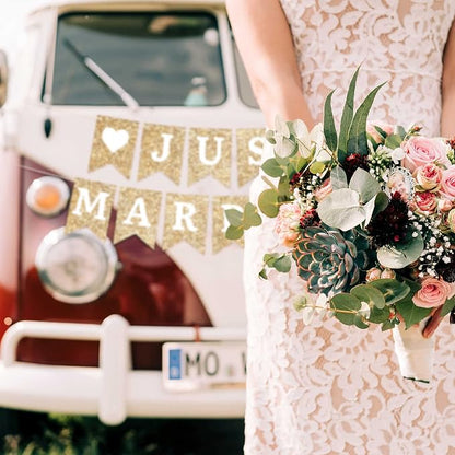 Pre-Strung Just Married Banner - Image 7