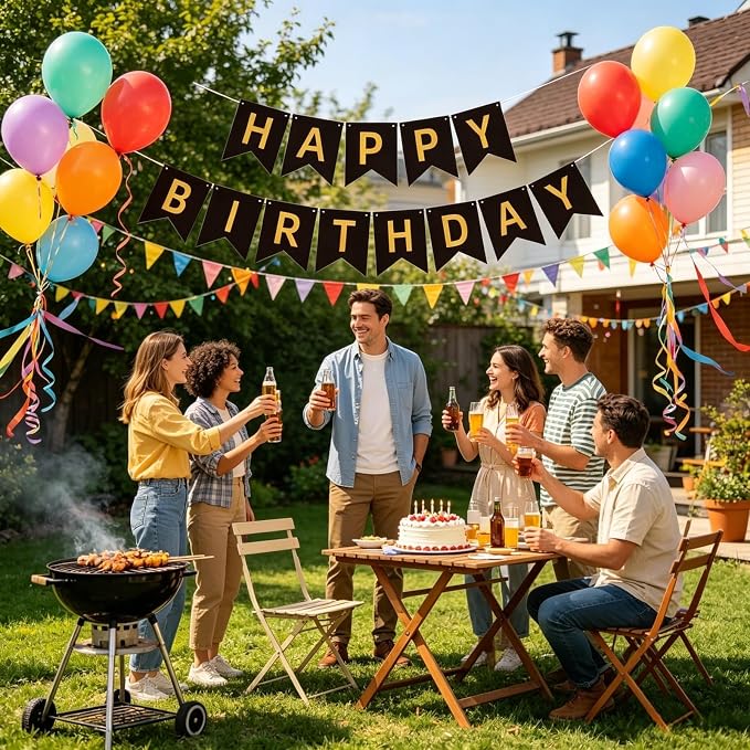 Happy Birthday Banner Birthday Party Supplies - Image 7