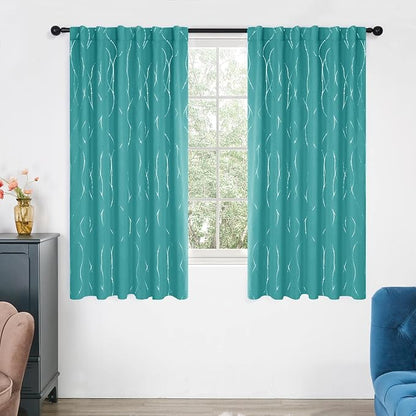 Deconovo Blackout Back Tab Curtains - Image 2