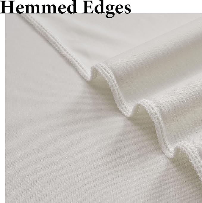 50ftx10ft Wrinkle Free Beige Backdrop Curtains - Image 4