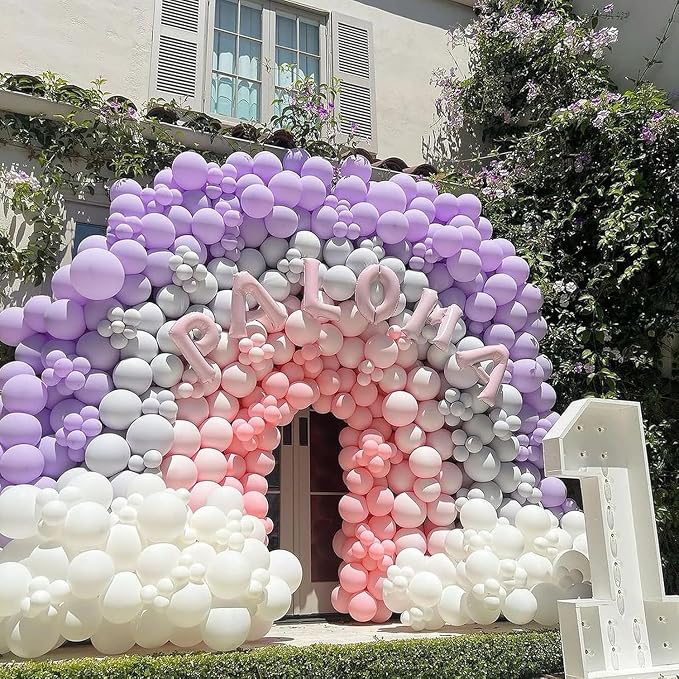 KBZVNAF Pastel Purple Latex Party Balloons 50 Pack 12 inch | Lavender Helium - Image 4