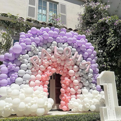 KBZVNAF Pastel Purple Latex Party Balloons 50 Pack 12 inch | Lavender Helium - Image 4