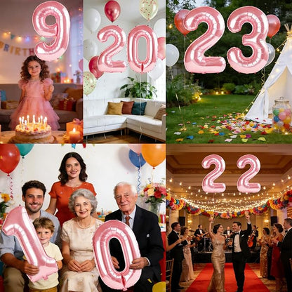 40 Inch Number 23 Balloons for 23rd Birthday Party Decorations, 0-100 Jewelry - Image 7