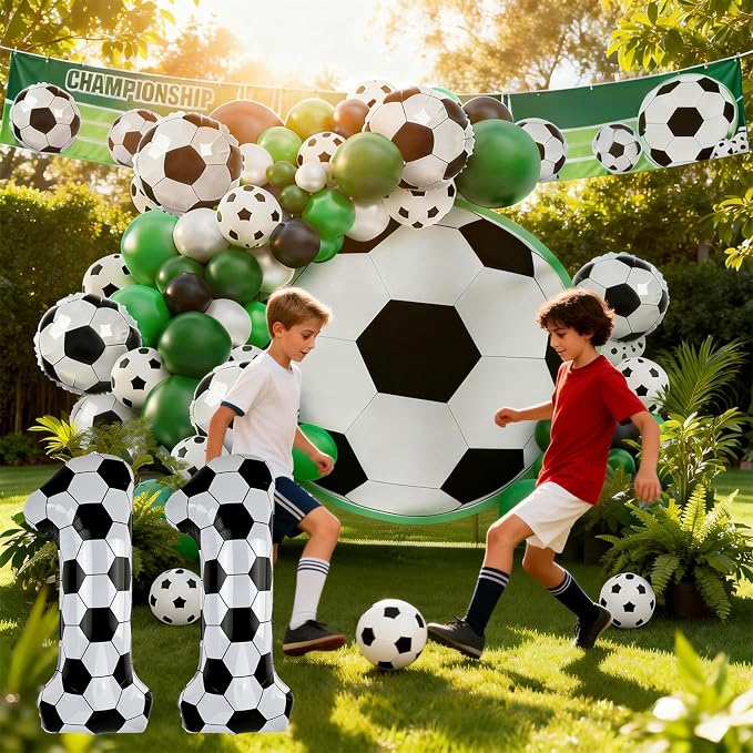 40 Inch Soccer Number 11 Foil Balloon, Soccer Birthday Party Decorations | - Image 4