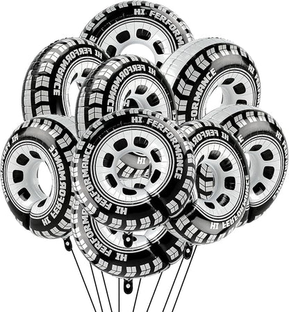 Race Car Balloons 5pcs 30inch Wheel Balloons Tire Balloon Tyre Racing Balloon by Lukinuo