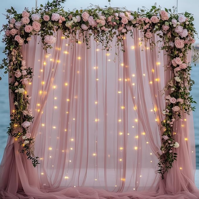 Fomcet Tulle Backdrop Curtains - Image 6
