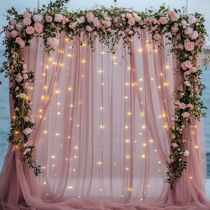 Fomcet Tulle Backdrop Curtains - Image 6