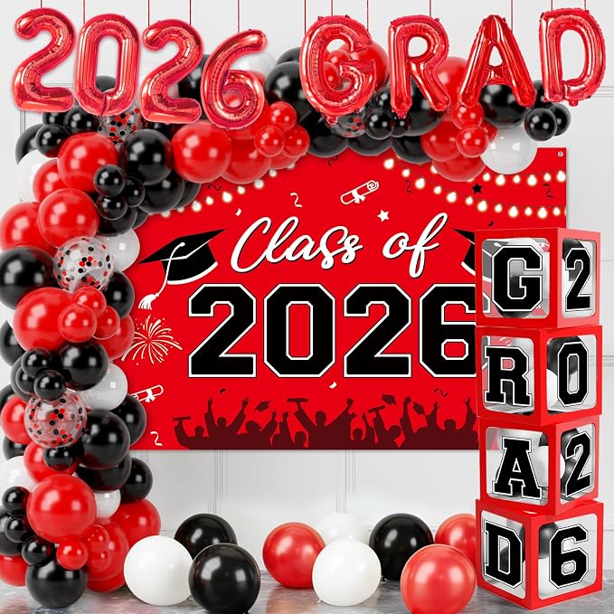 Graduation Decorations 2026, Balloon Arch Kit and Backdrop - Image 6