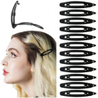 12pcs Hair Barrettes Set for Women and Girls, Hair Clips for Thick Thin Fine Hair, Non-metal Hair Accessories, Non-Slip Grip Handmade Snap Hairpin, BPA Free