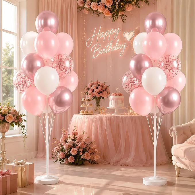 Pink Balloon Column Stand Kit - Image 7