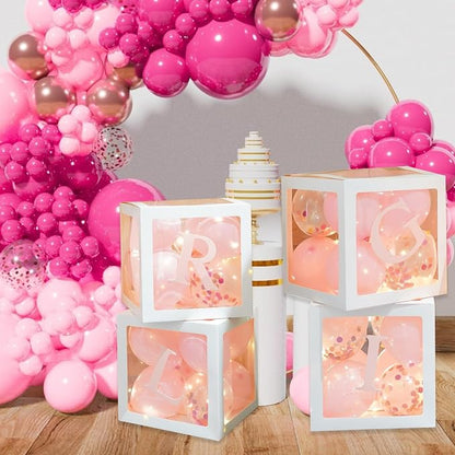 Uptotop Baby Shower Decorations Clear Balloon Blocks - Image 7