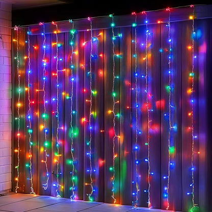 Dazzle Bright 300 LED Curtain String Lights, Christmas Fairy Lights by DazzleBright