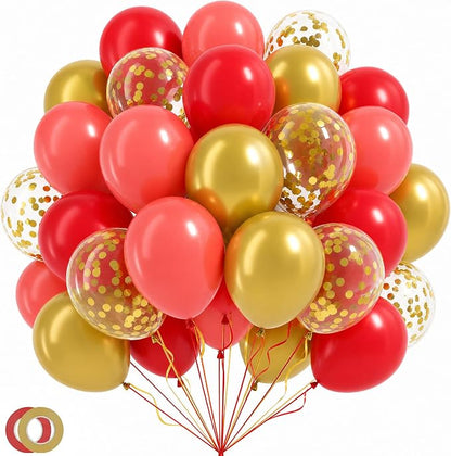 LovesTown Red and Gold Balloons by Lovestown