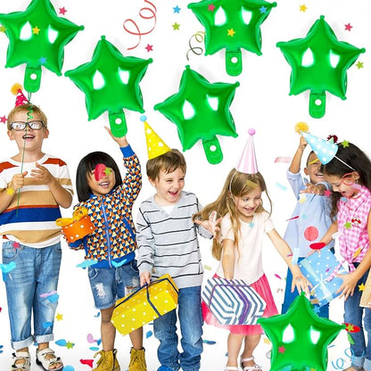 50 Pcs Star Balloons, 10 Inch Green Star Foil Balloons, Stars Shaped Balloon - Image 4