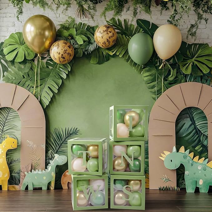 Thyle 5pcs Twins Balloon Boxes Clear Baby Shower Boxes - Image 5
